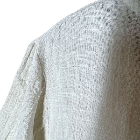 All That Remains Cotton Gauzy Midi Dress White Australian Sustainable AU12/US 8 - Picture 6 of 13